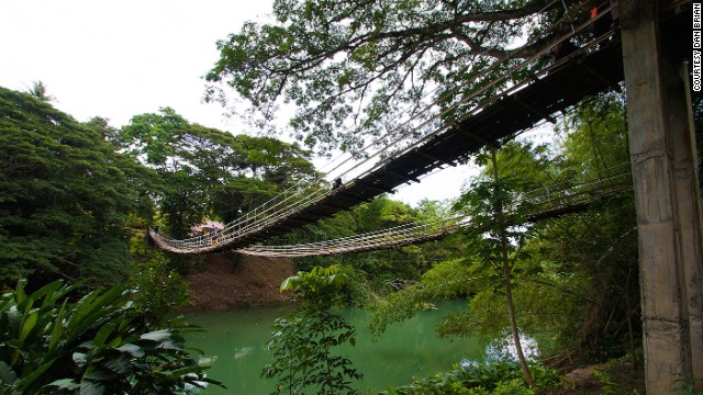 Бамбуковый висячий мост