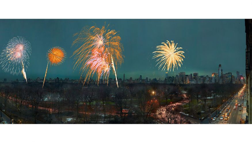 Новогодний фейерверк, Центральный парк, Манхэттен