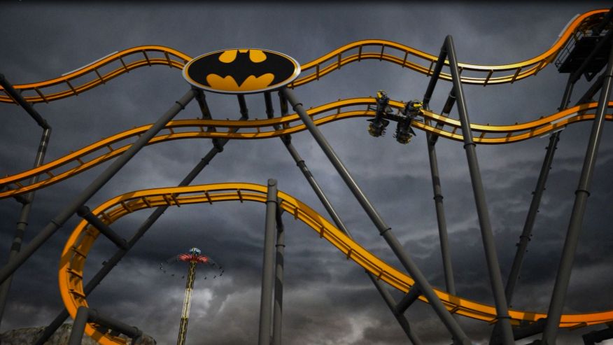 «Бэтмен» парк развлечений Six Flags Fiesta, Техас, Сан-Антонио