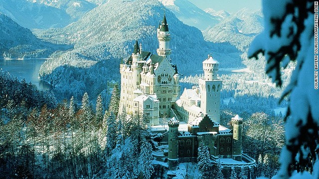 Замок-Нойшванштайн-Бавария-Германия